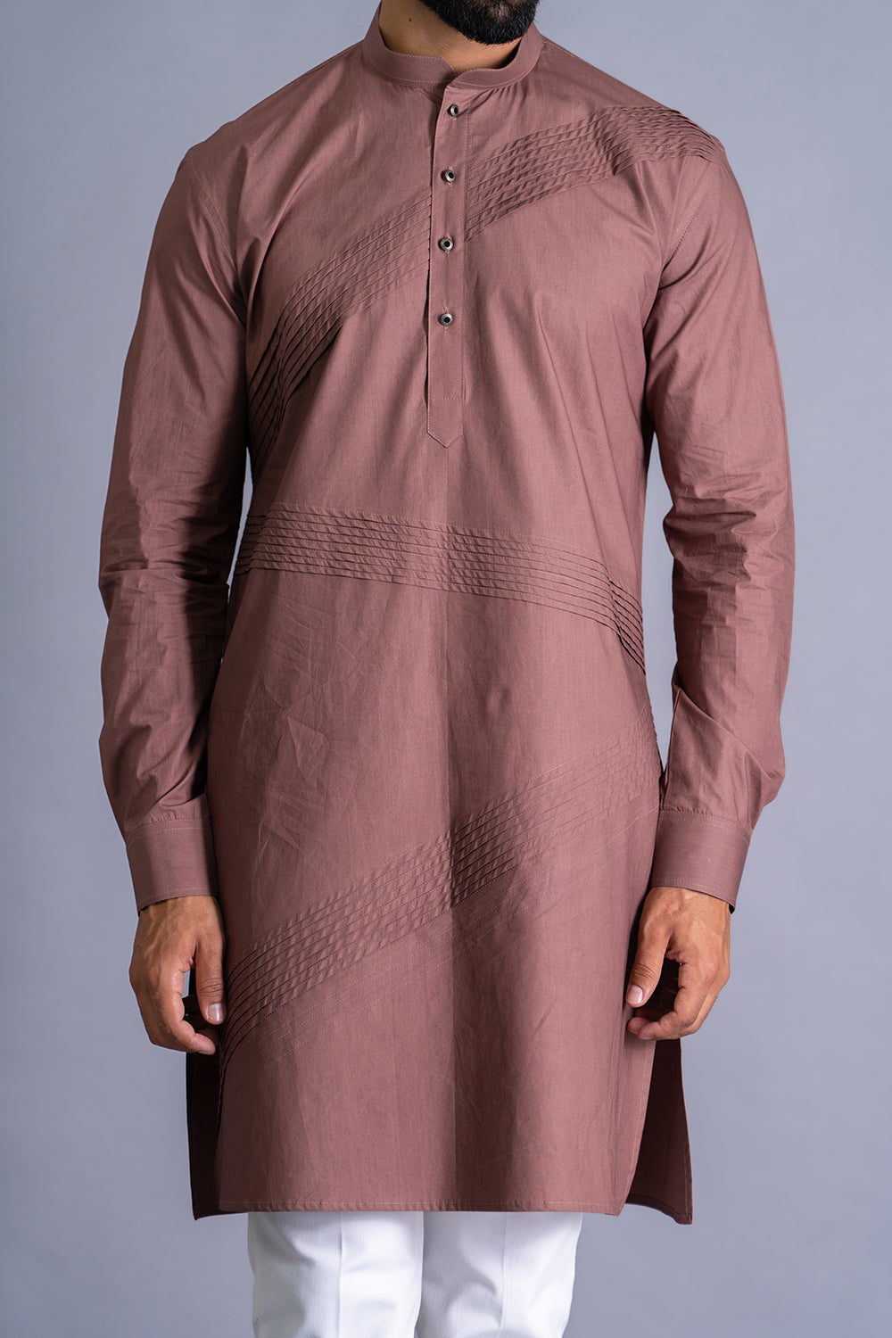 Zig-Zag Pintucks Kurta