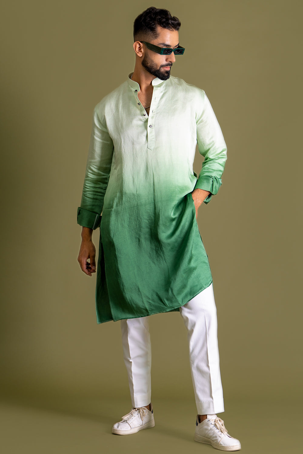 Shades Of Green Ombré Kurta