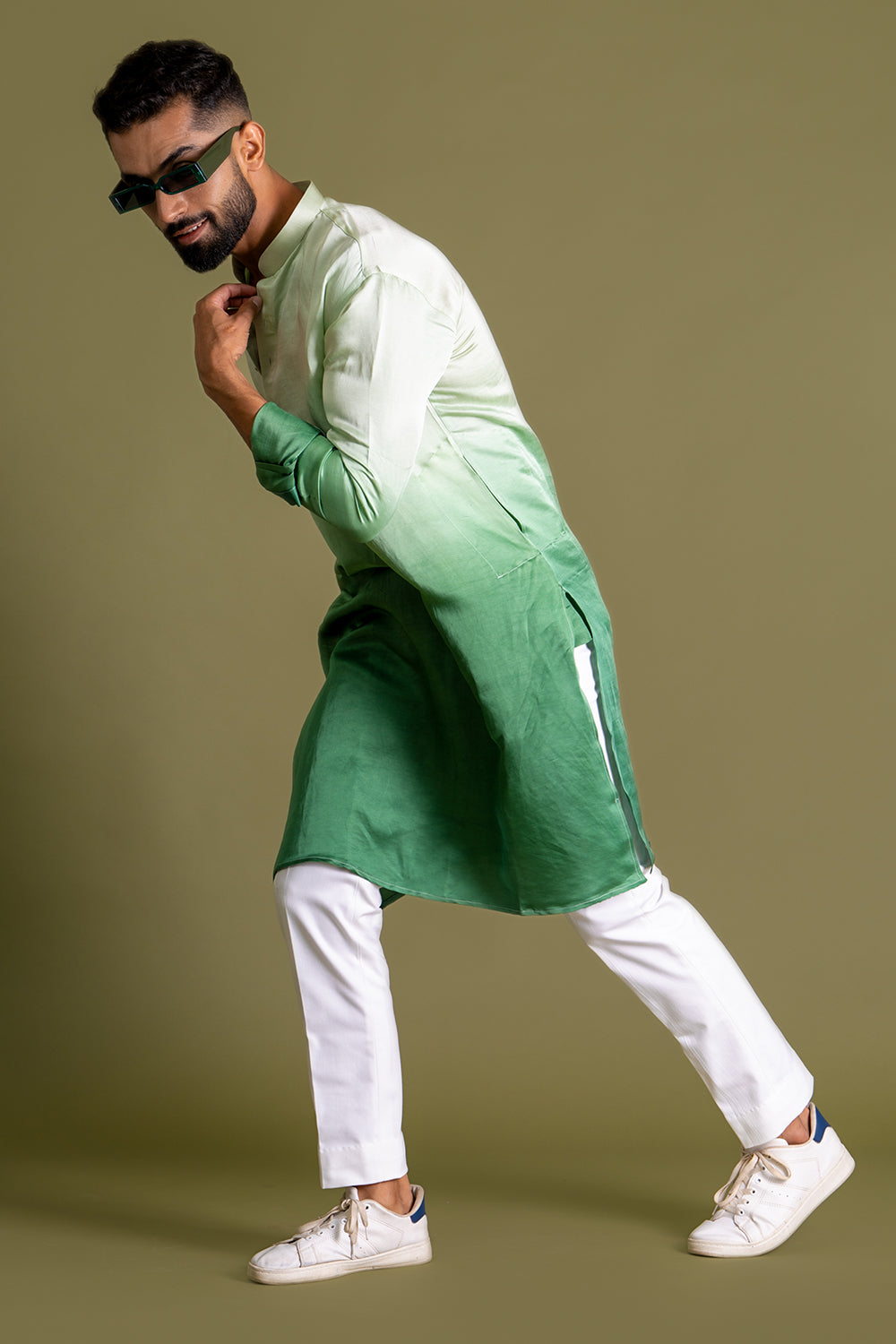 Shades Of Green Ombré Kurta