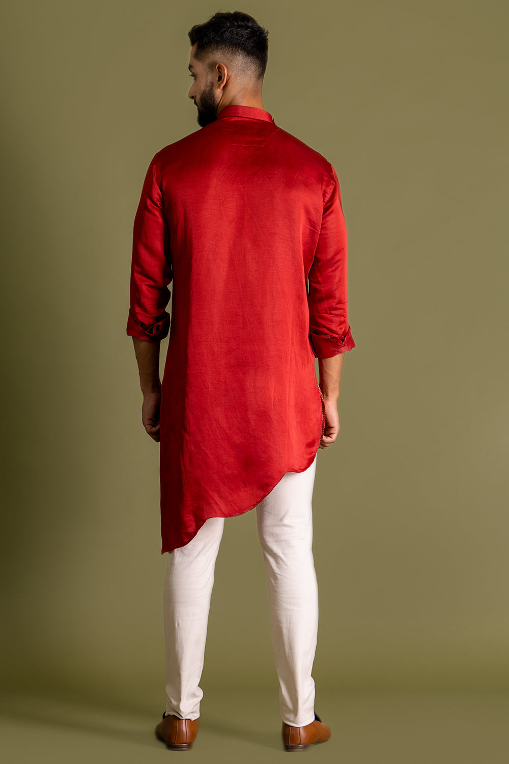 Bottom Wave Linear Pintuck Detailing Kurta