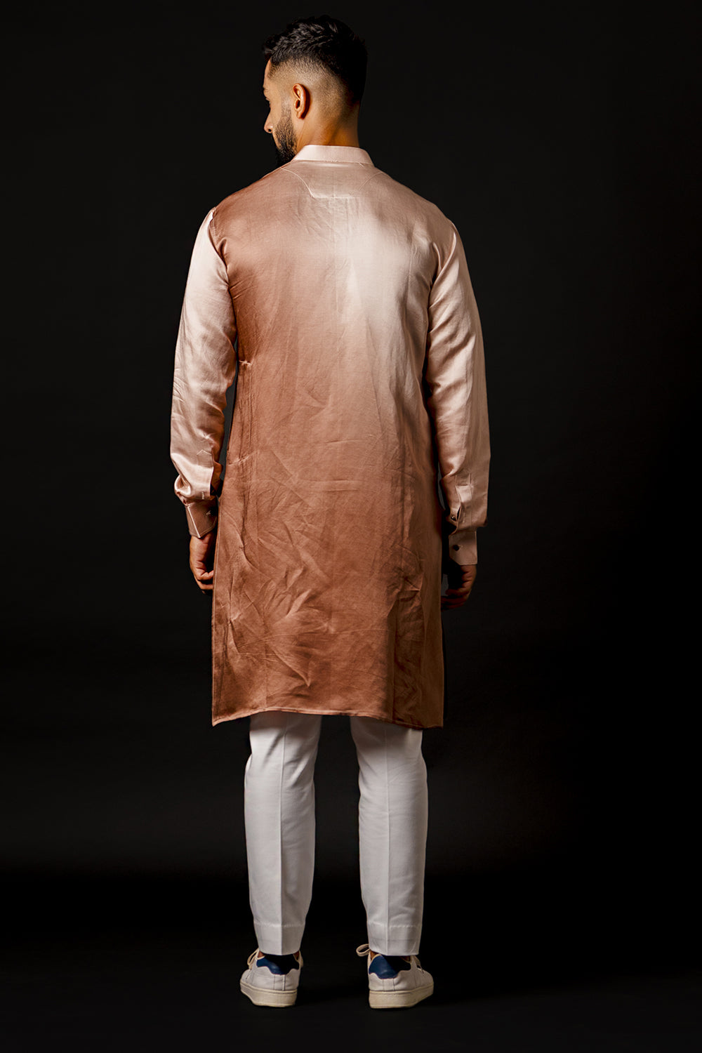Ombré Kurta With Blend Of Shades Of Brown