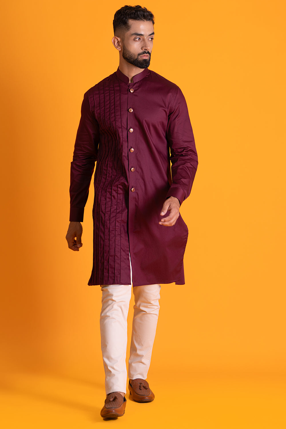 One Flap Tool Dori Detail, Mandarin Collar Kurta