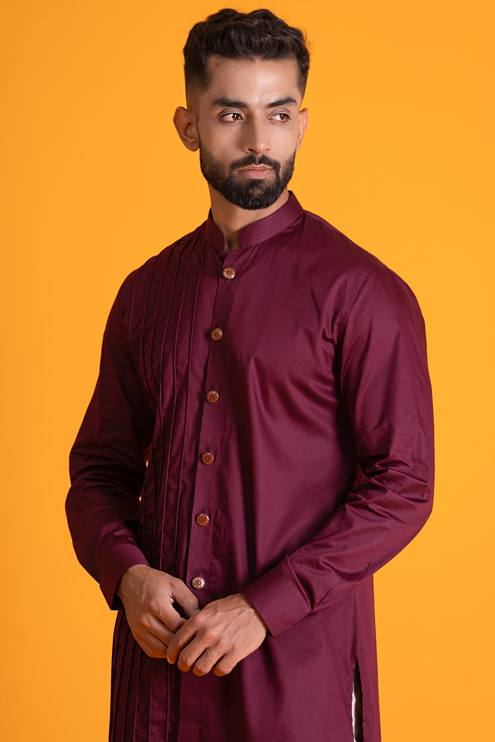 One Flap Tool Dori Detail, Mandarin Collar Kurta