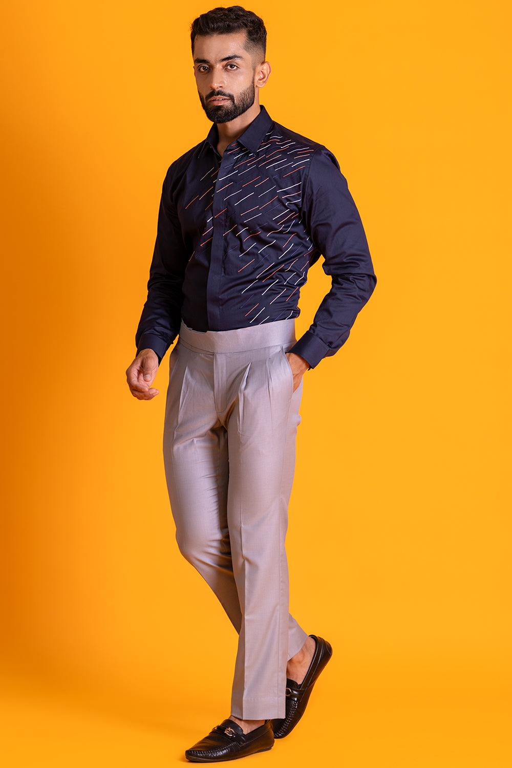 Goblin Multicolour Thread Lines Shirt