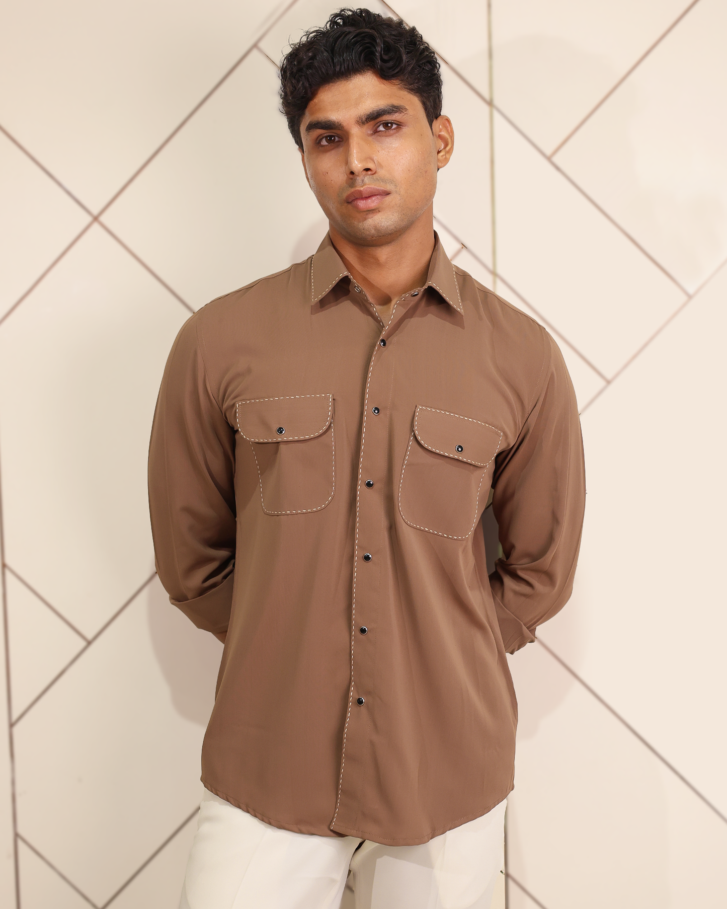 Desert Stitch – Utility Designer Shirt