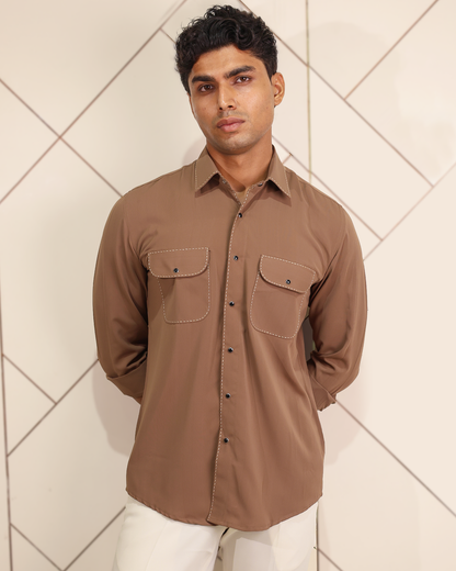 Desert Stitch – Utility Designer Shirt