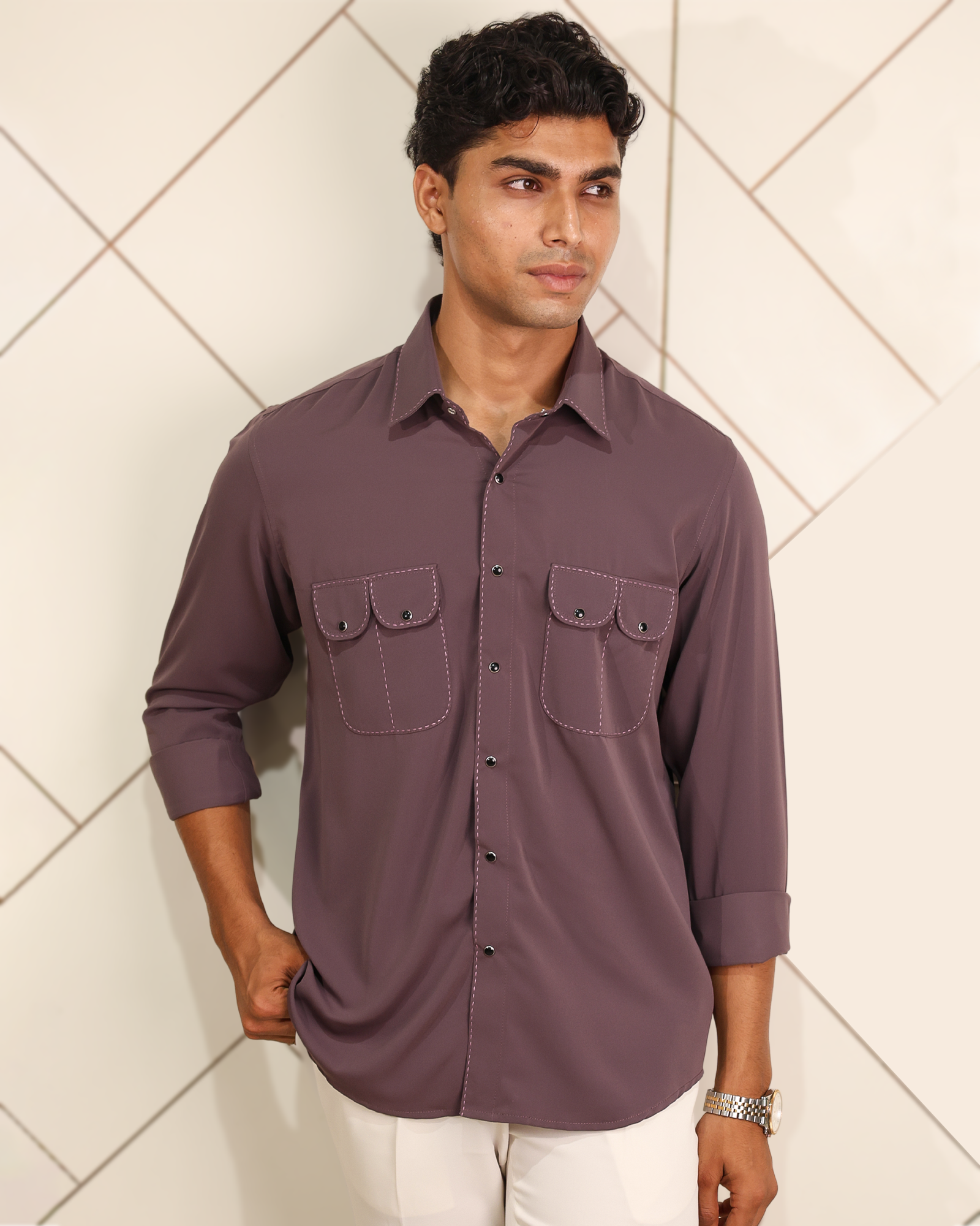 The Stitchery Mauve Royale Shirt
