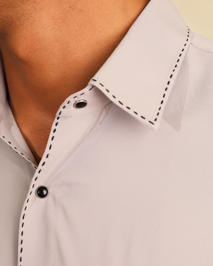 Steel Stitch Dual Pocket Designer Shirt