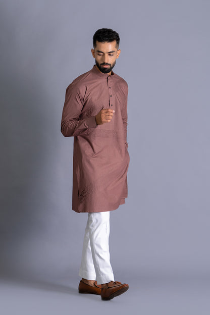 Zig-Zag Pintucks Kurta