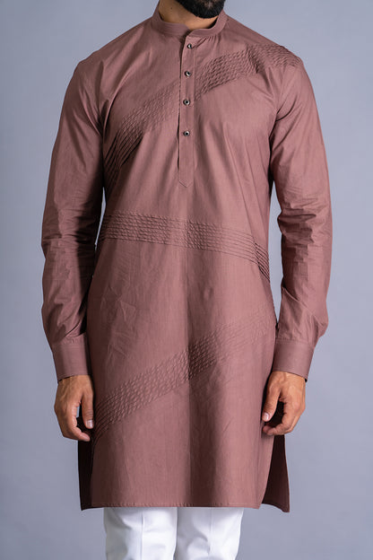 Zig-Zag Pintucks Kurta