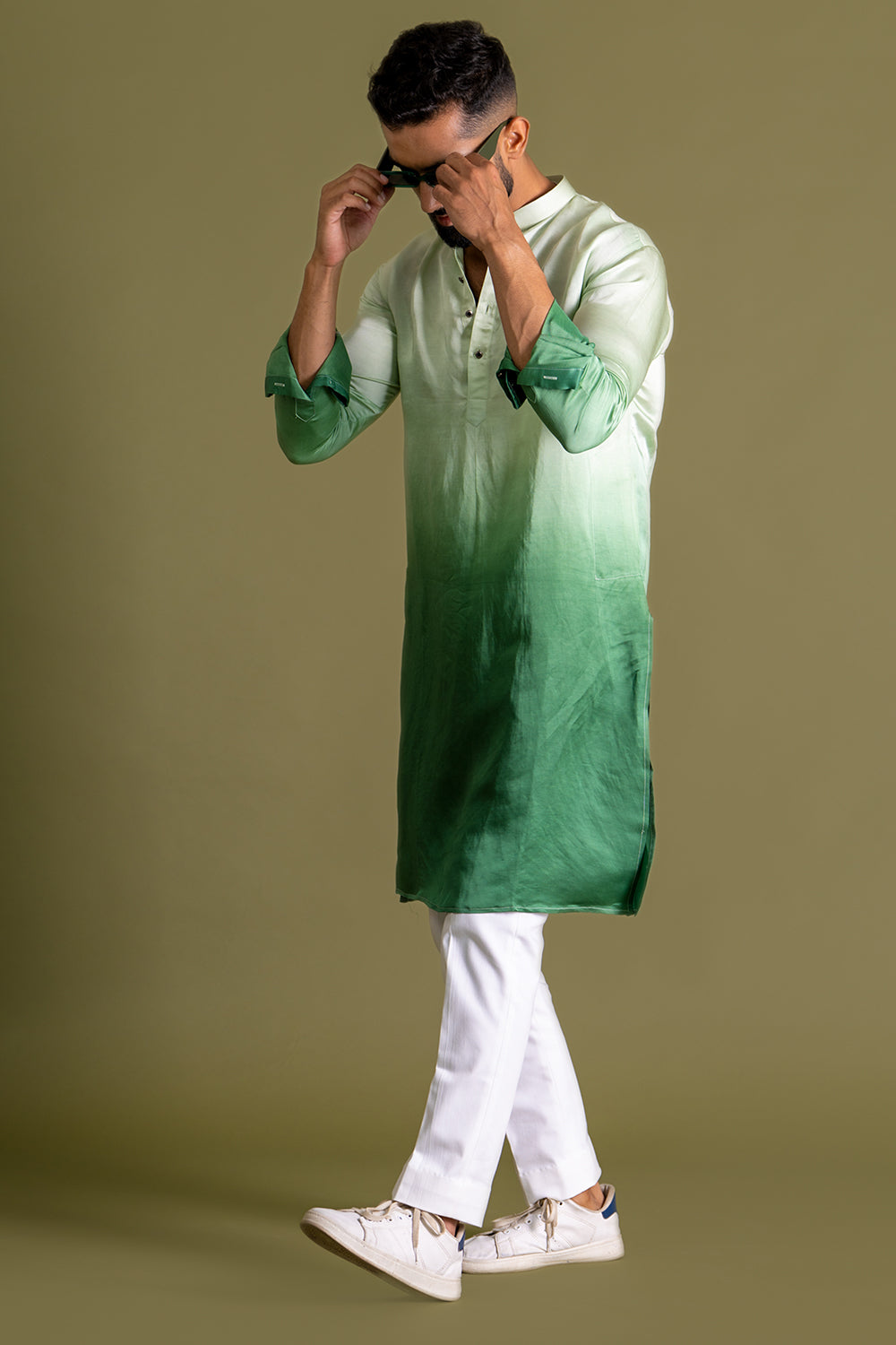 Shades Of Green Ombré Kurta