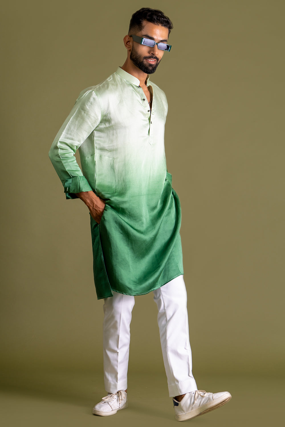 Shades Of Green Ombré Kurta