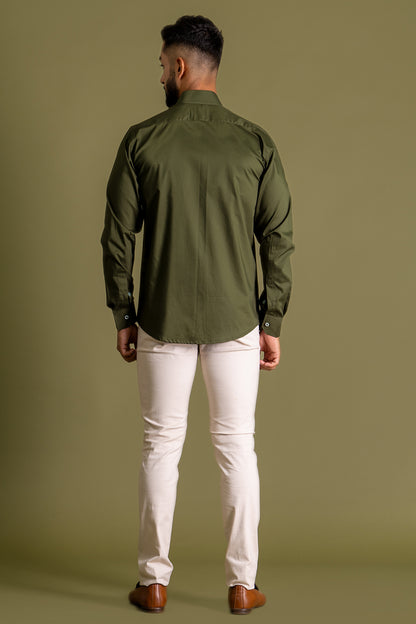 Musical Shirt With Contrast Thread Work