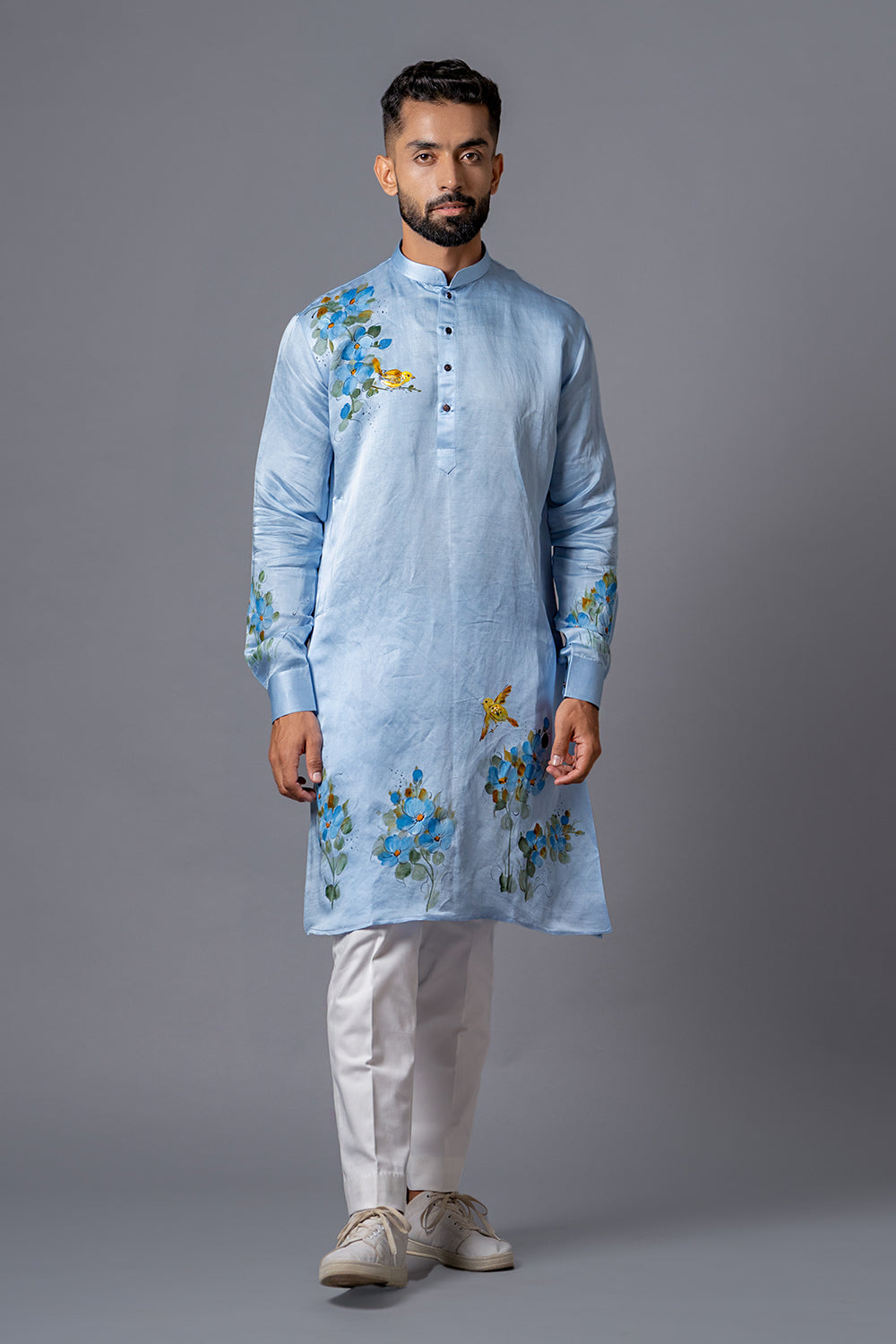 Floral Hand Painted Kurta