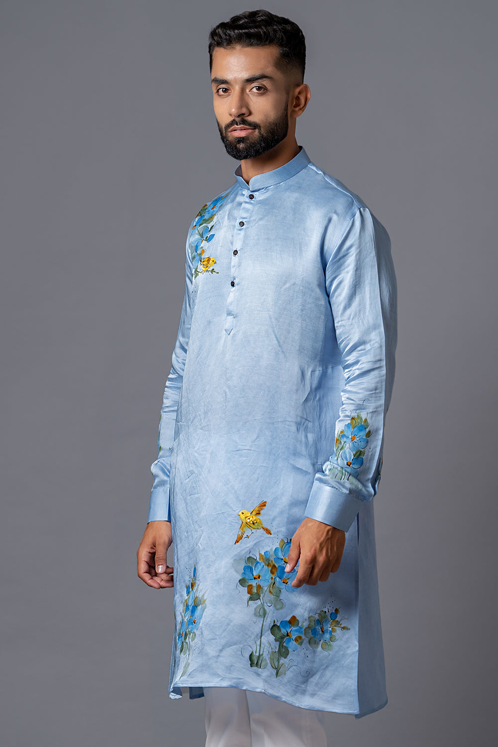 Floral Hand Painted Kurta