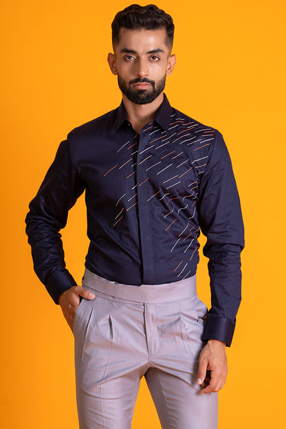 Goblin Multicolour Thread Lines Shirt