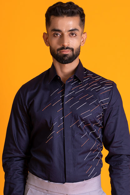 Goblin Multicolour Thread Lines Shirt